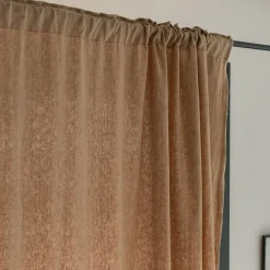 Rideau*alinea Rideau à passants caché en lin finition point de bourdon 140x250cm - corde Beige