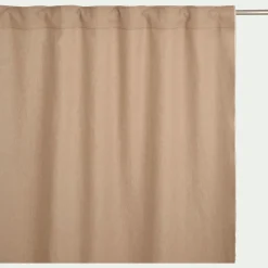 Rideau*alinea Rideau à passants caché en lin finition point de bourdon 140x250cm - corde Beige