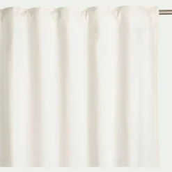 Rideau*alinea Rideau à passants cachés en coton finition point de cheval 140x250cm - écru Blanc