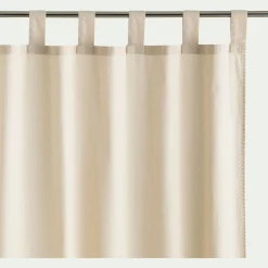 Rideau*alinea Rideau à passants en coton lavé finition couture 140x250cm - Beige