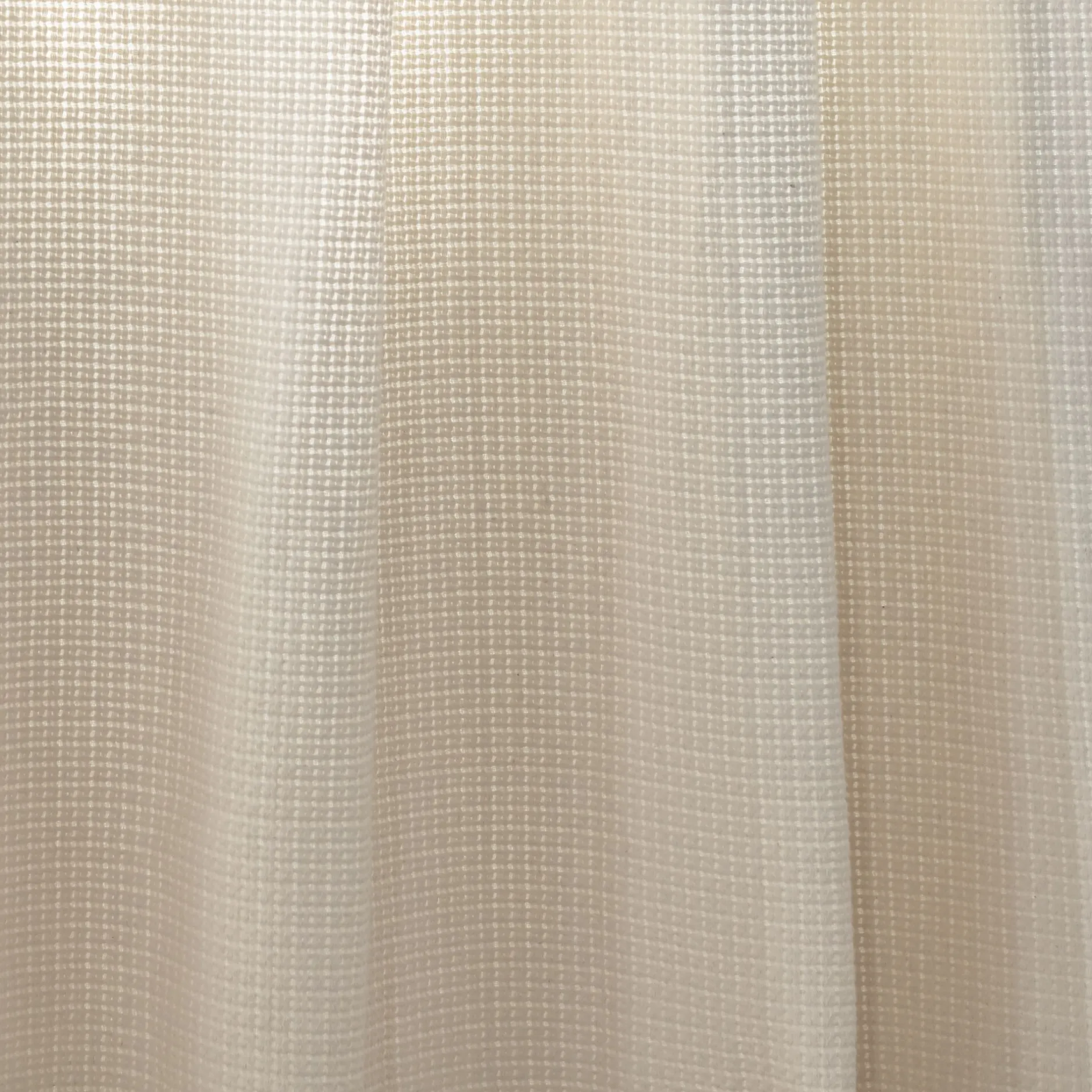 Rideau*alinea Rideau à passants en polyester texturé 140x250cm - écru Blanc