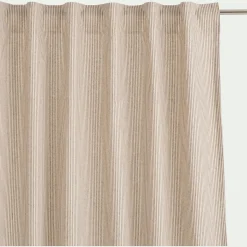 Rideau*alinea Rideau à pattes cachées en coton à rayures 130x250cm - Beige