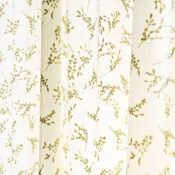 Rideau*alinea Rideau passe-tringle en coton motif végétal 140x250cm - Vert