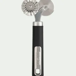 Ustensile De Cuisine*alinea Roulette à pâtisserie 2 en 1 en acier Noir