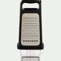 Ustensile De Cuisine*alinea Râpe 4 faces avec récupérateur en inox - Noir