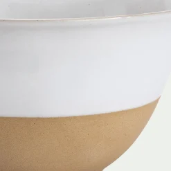 Plat De Service Et Saladier*alinea Saladier bicolore en grès D28,7cm - Blanc