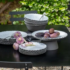 Plat De Service Et Saladier|Assiette De Noël*alinea Saladier en grès D21,5cm - Blanc