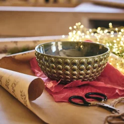 Plat De Service Et Saladier*alinea Saladier en grès D24,5cm - Vert