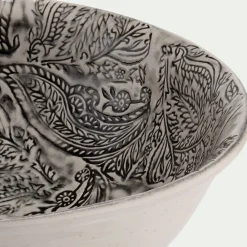 Plat De Service Et Saladier*alinea Saladier XXL en grès D38,7cm - Beige