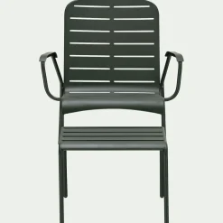 Fauteuil De Jardin|Salon De Jardin Bas*alinea Salon de balcon en acier - (1 place) Vert