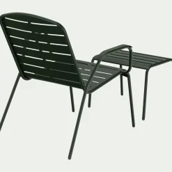 Fauteuil De Jardin|Salon De Jardin Bas*alinea Salon de balcon en acier - (1 place) Vert