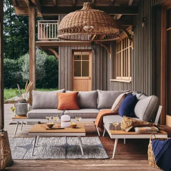 Salon De Jardin Aluminium|Salon De Jardin Bas*alinea Salon de jardin en aluminium et polywood - (4 à 6 places) Gris