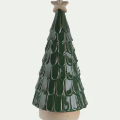 Décoration De La Table De Noël|Objet Décoratif De Noël*alinea Sapin déco à écailles en grès D11,2cm - Vert