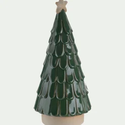 Décoration De La Table De Noël|Objet Décoratif De Noël*alinea Sapin déco à écailles en grès D11,2cm - Vert