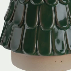 Décoration De La Table De Noël|Objet Décoratif De Noël*alinea Sapin déco à écailles en grès D11,2cm - Vert