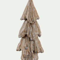 Petit Sapin De Noël|Objet Décoratif De Noël*alinea Sapin décoratif à poser en porcelaine - Beige