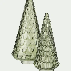 Décoration De La Table De Noël|Petit Sapin De Noël*alinea Sapin décoratif à poser en verre H23cm - Vert