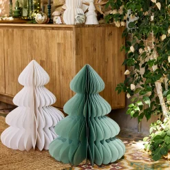Petit Sapin De Noël|Objet Décoratif De Noël*alinea Sapin décoratif à poser en papier H60cm - Vert