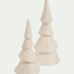 Décoration De La Table De Noël|Petit Sapin De Noël*alinea Sapin décoratif à poser en aluminium H18,5cm - Blanc