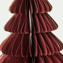 Décoration De La Table De Noël|Petit Sapin De Noël*alinea Sapin décoratif à poser en papier H25cm - Rouge