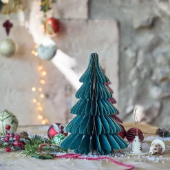 Décoration De La Table De Noël|Petit Sapin De Noël*alinea Sapin décoratif à poser en papier H25cm - Vert