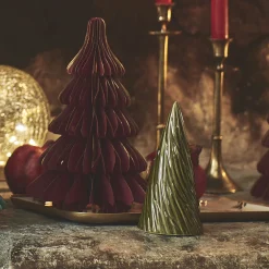 Décoration De La Table De Noël|Petit Sapin De Noël*alinea Sapin décoratif à poser en grès H16cm - Vert