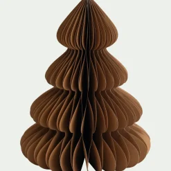 Petit Sapin De Noël|Objet Décoratif De Noël*alinea Sapin décoratif à poser en papier H60cm - Marron