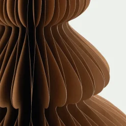Petit Sapin De Noël|Objet Décoratif De Noël*alinea Sapin décoratif à poser en papier H60cm - Marron