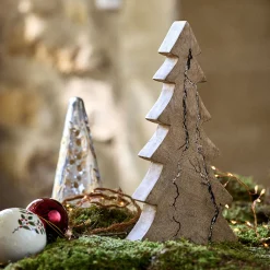 Décoration De La Table De Noël|Petit Sapin De Noël*alinea Sapin décoratif à poser en bois de manguier H29cm - Naturel