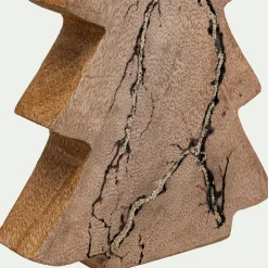 Décoration De La Table De Noël|Petit Sapin De Noël*alinea Sapin décoratif à poser en bois de manguier H29cm - Naturel