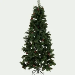 Grand Sapin De Noël*alinea Sapin de Noël artificiel avec pommes de pin D78xH150cm - Vert