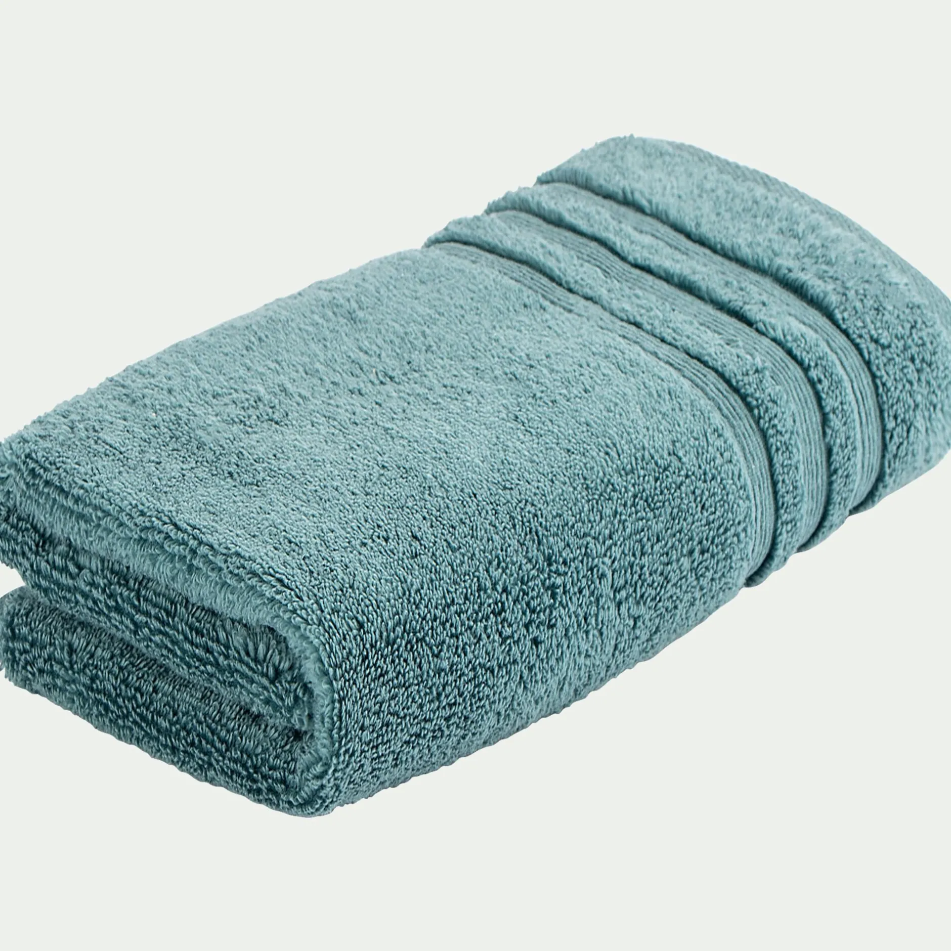 Serviette De Toilette*alinea Serviette de bain bouclette en coton - 50x100cm Vert