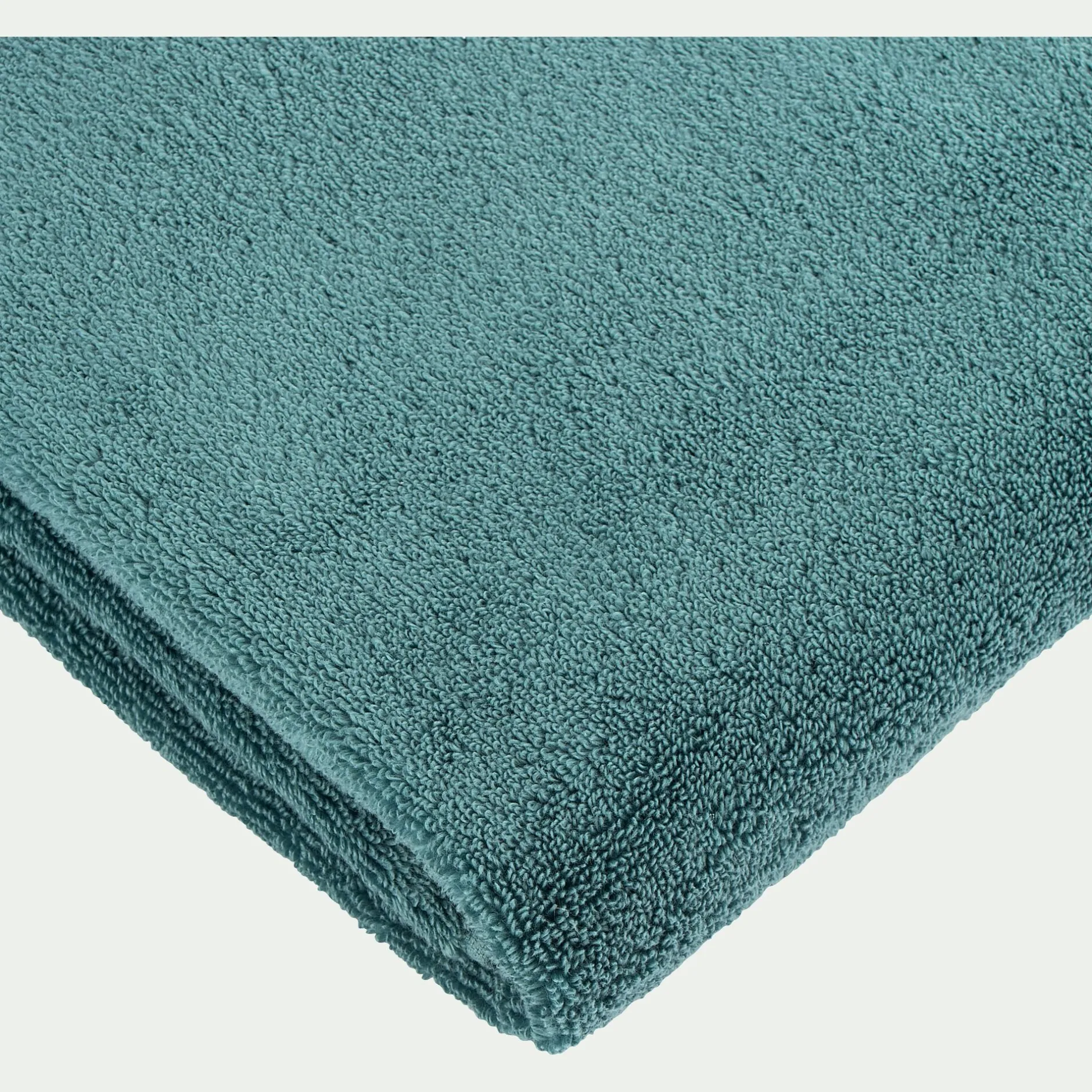 Serviette De Toilette*alinea Serviette de bain bouclette en coton - 50x100cm Vert