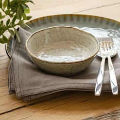 Serviette De Table*alinea Serviette de table en coton borie 41x41cm Gris