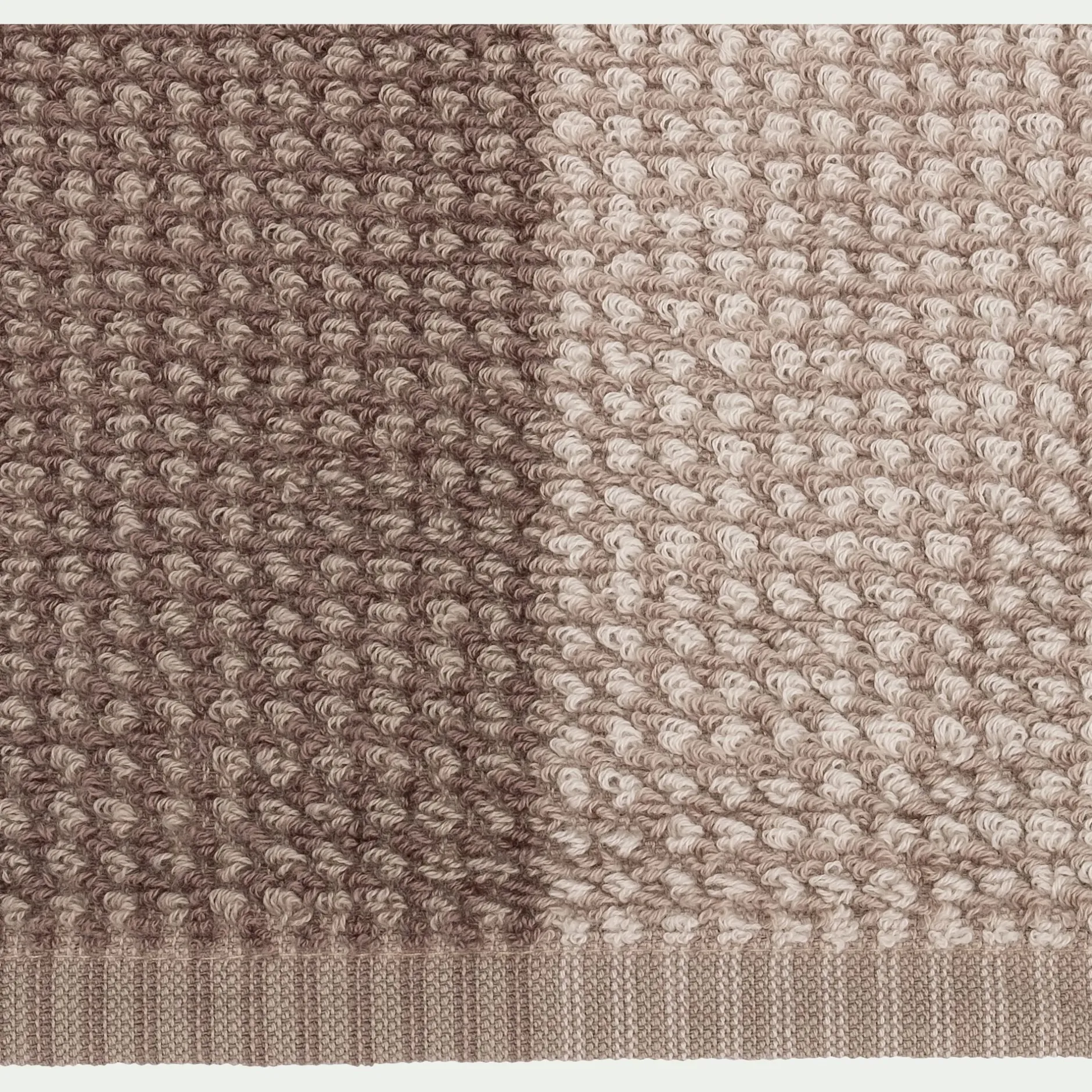 Serviette De Toilette*alinea Serviette de toilette bouclette jacquard en coton - alpilles 50x100cm Beige