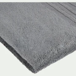 Serviette De Toilette*alinea Serviette de toilette bouclette en coton - anthracite 50x100cm Gris