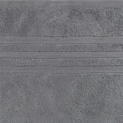 Serviette De Toilette*alinea Serviette de toilette bouclette en coton - anthracite 50x100cm Gris