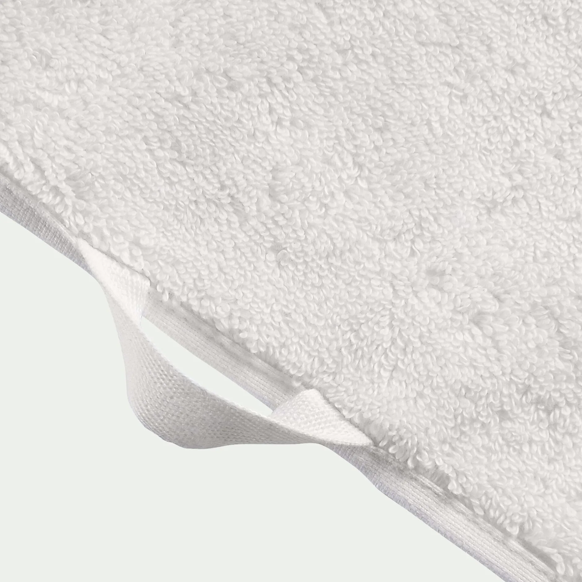 Serviette De Toilette*alinea Serviette de toilette brodé en coton - ventoux 50x100cm Blanc