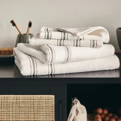 Serviette De Toilette*alinea Serviette de toilette en coton 50x100cm - ventoux Blanc