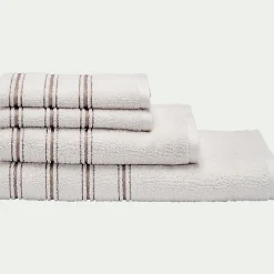 Serviette De Toilette*alinea Serviette de toilette en coton 50x100cm - ventoux Blanc