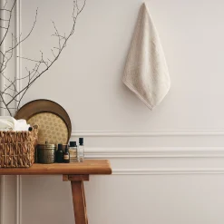 Serviette De Toilette*alinea Serviette de toilette en bouclettes de coton bio - alpilles 50x90cm Beige