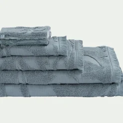 Serviette De Toilette*alinea Serviette de toilette en coton - calaluna 50x100cm Bleu