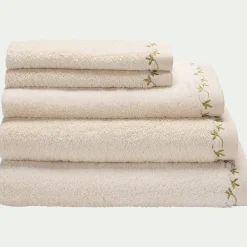 Serviette De Toilette*alinea Serviette de toilette en coton - 50x100cm Beige