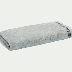 Serviette De Toilette*alinea Serviette de toilette frangée en coton 50x100cm - littoral Bleu