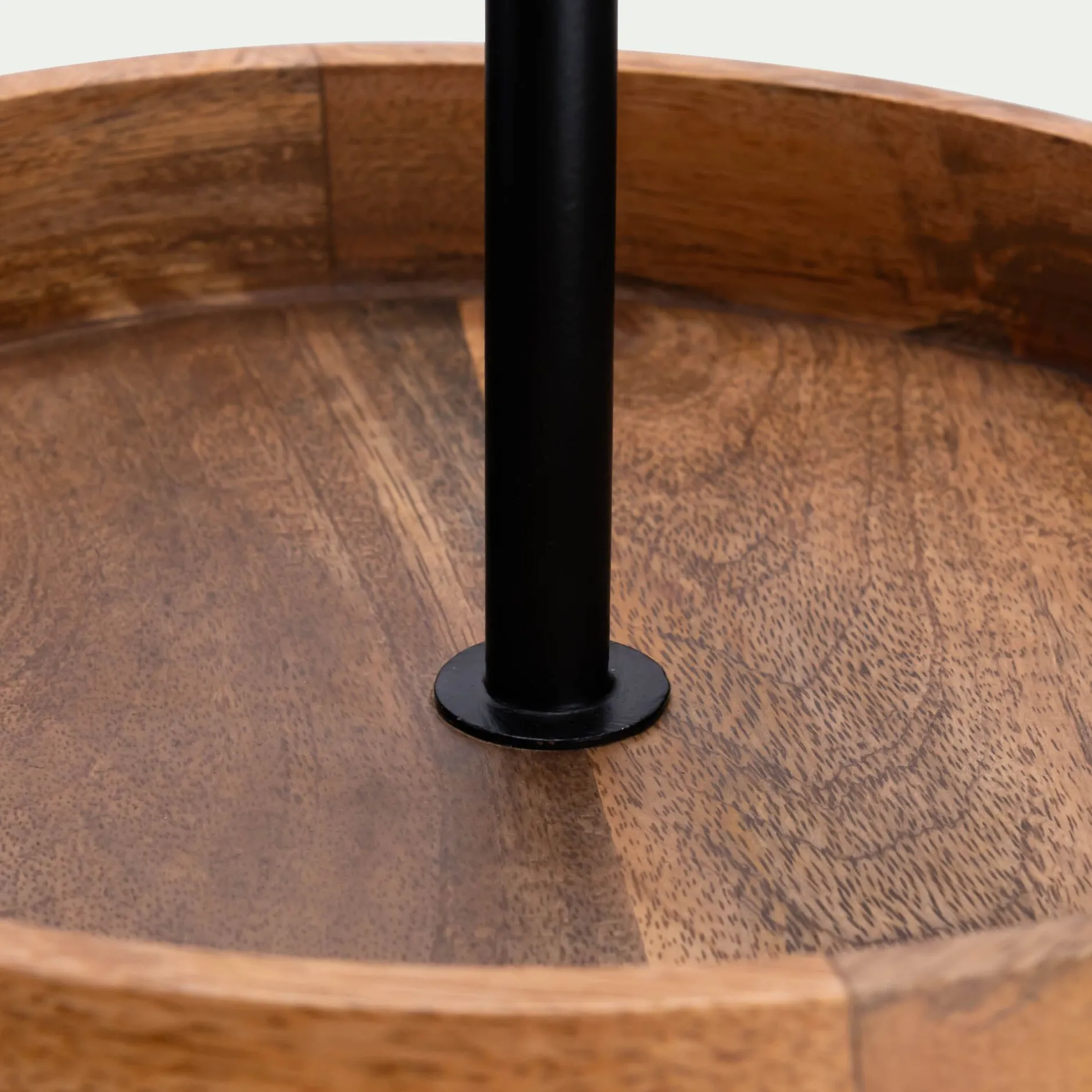 Aménagement Meuble Cuisine|Plateau*alinea Serviteur 2 étages en bois de manguier H47cm - Bois clair