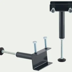 Pied De Sommier*alinea Set de 2 pieds de sommier réglable en métal H17,5x30,5cm - Noir