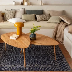 Table Basse*alinea Set de 2 tables basses gigognes en chêne - Bois clair