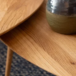 Table Basse*alinea Set de 2 tables basses gigognes en chêne - Bois clair