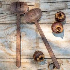 Couvert De Service*alinea Set de couverts à salade en bois de manguier - Naturel