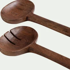 Couvert De Service*alinea Set de couverts à salade en bois de manguier - Naturel